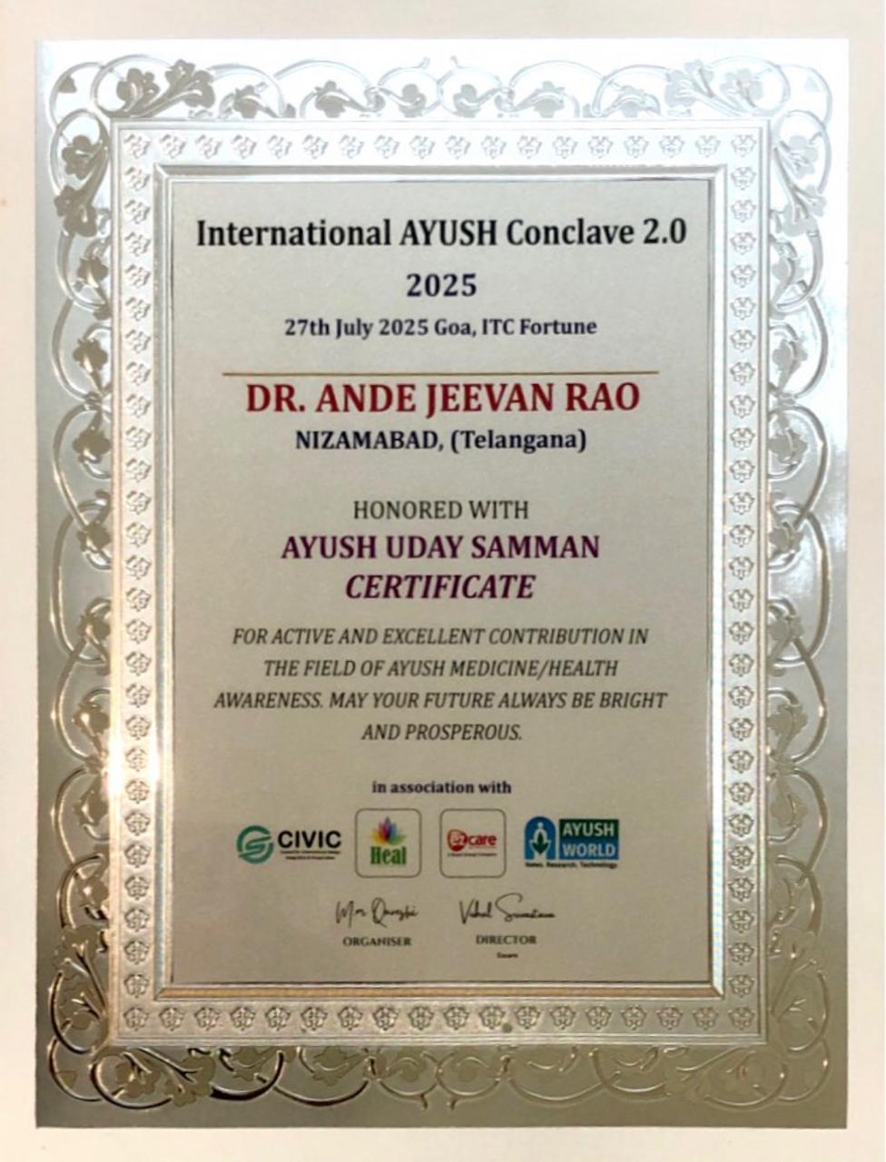 International AYUSH Conclave 2.0 – Ayush Uday Samman
