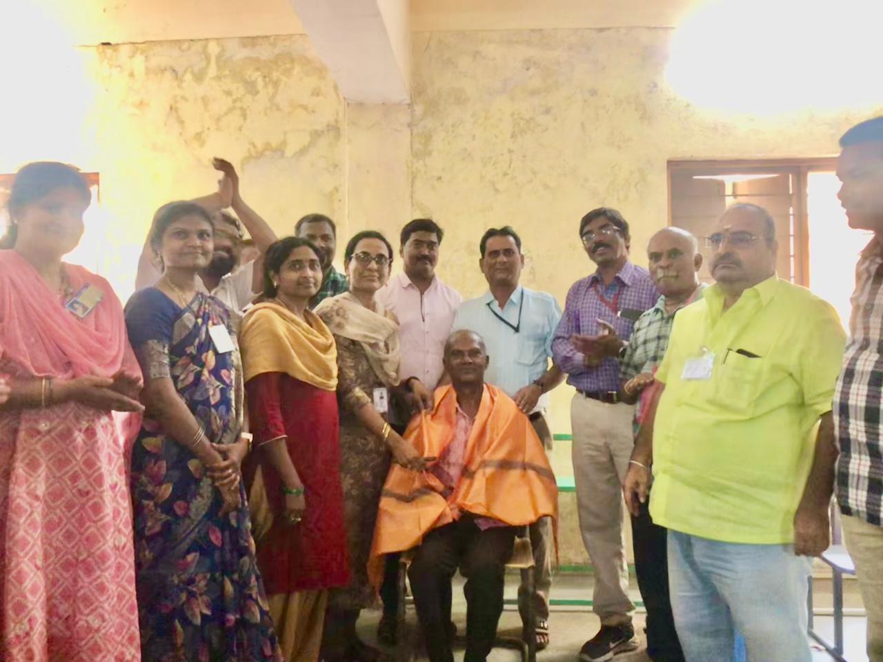  Felicitation by Botany Lecturers Forum- at Intermediate Spot Valuation Camp premises organized by Botany Lecturers Forum, Nizamabad & Kamareddy Districts.