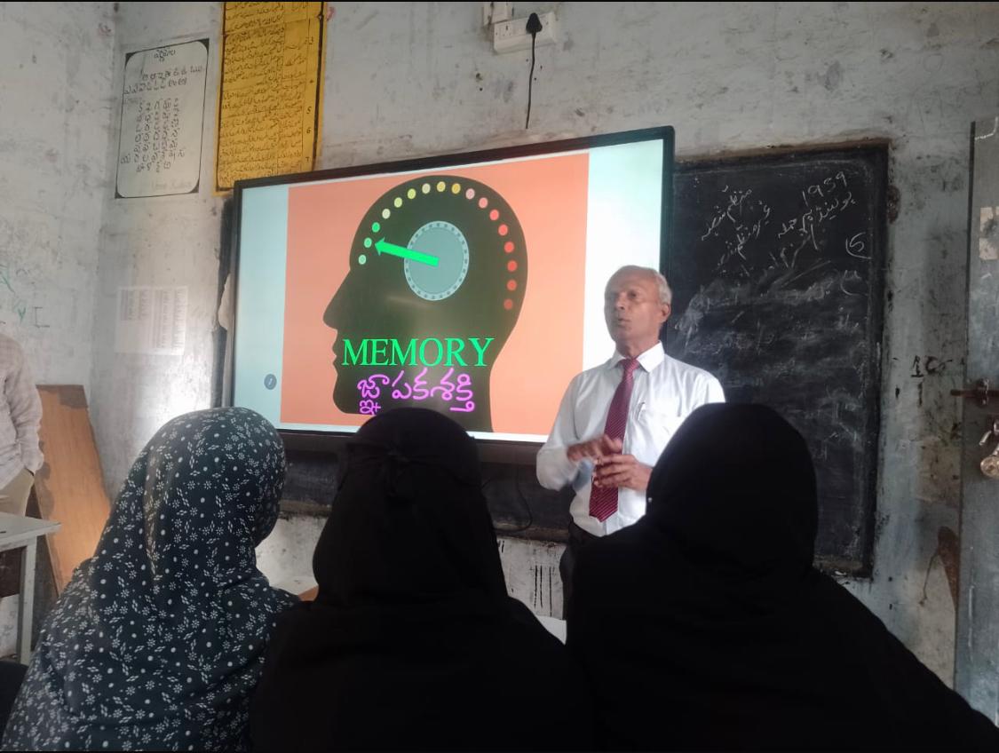 Benefits of Super Brain Yoga - Workshop on Super Brain Yoga at Govt. High School, Bheemgal, Dist: Nizamabad.