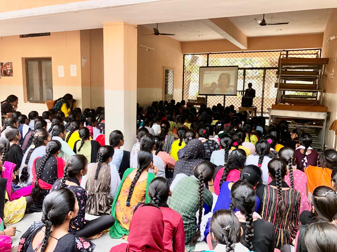 Workshop on Super Brain Yoga at Govt. Junior College for Girls, Gadwal, Jogulamba-Gadwal Dist. 