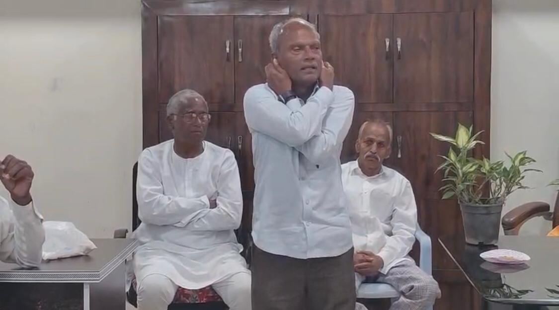 Demonstration on Super Brain Yoga at Patanjali Suukshma Yoga Dhyana Kendra, Bodhan, Nizamabad Dist. 