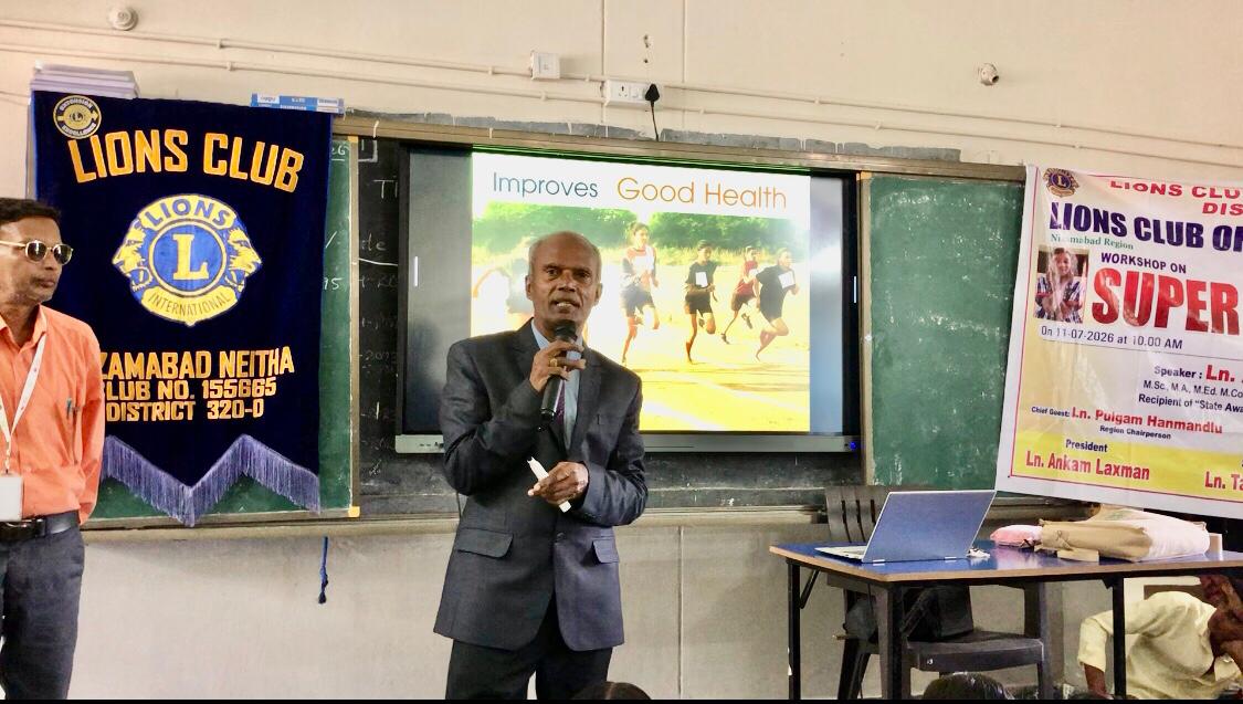 Power Point Presentation on Super Brain Yoga at P.M. Sri Zilla Parishad High School, MALLARAM, Nizamabad Mandal & District.