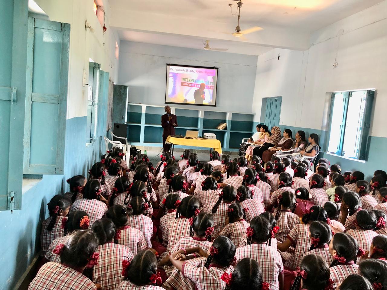Workshop on Super Brain Yoga at Kasturba Gandhi Balika Vidyalaya (KGBV), Nagireddyper, Kamareddy Dist. 