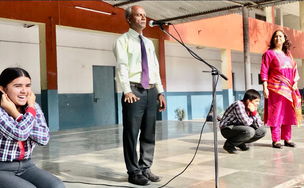 Demonstration on Super Brain Yoga at Kendriya Vidyalaya, FRI, Dehradun, Uttarakhand state.