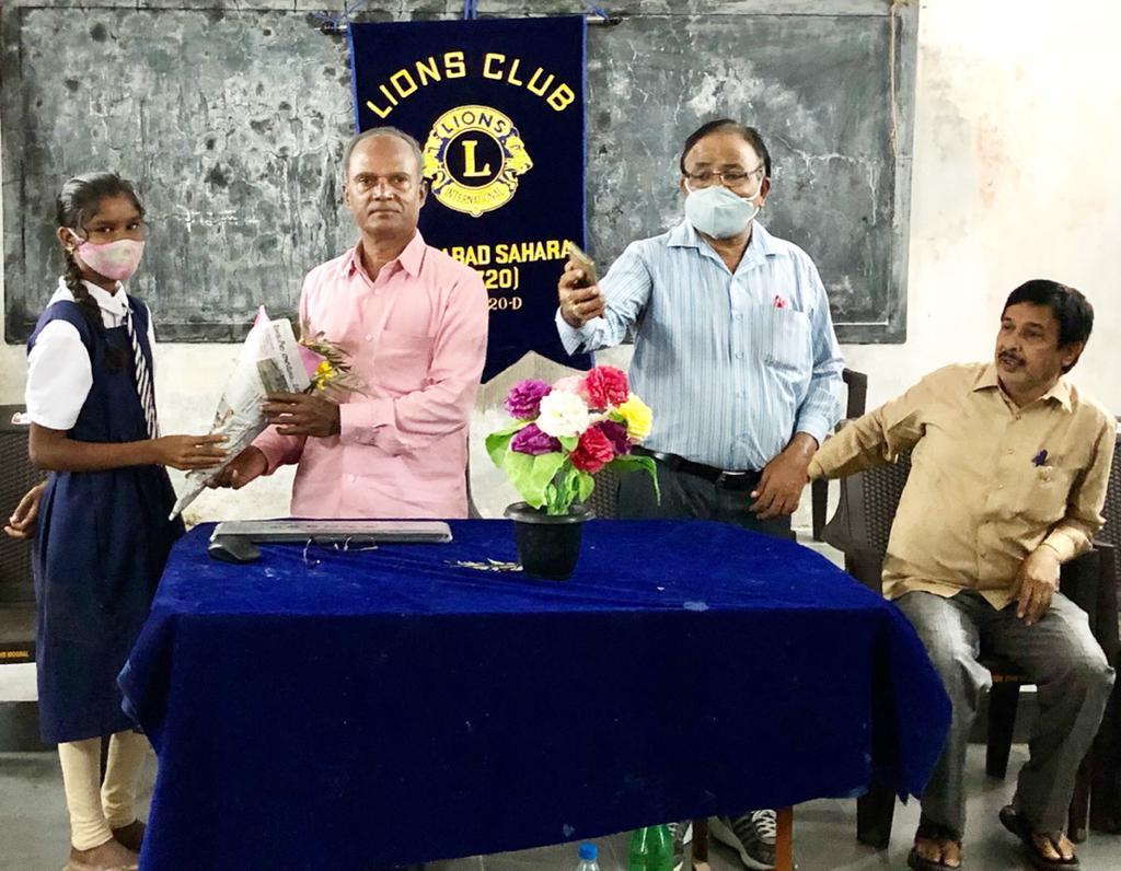 Super Brain Yoga at Zilla Parishad High School, Mopal, Nizamabad Dist. sponsored by LIONS Clubs of International.