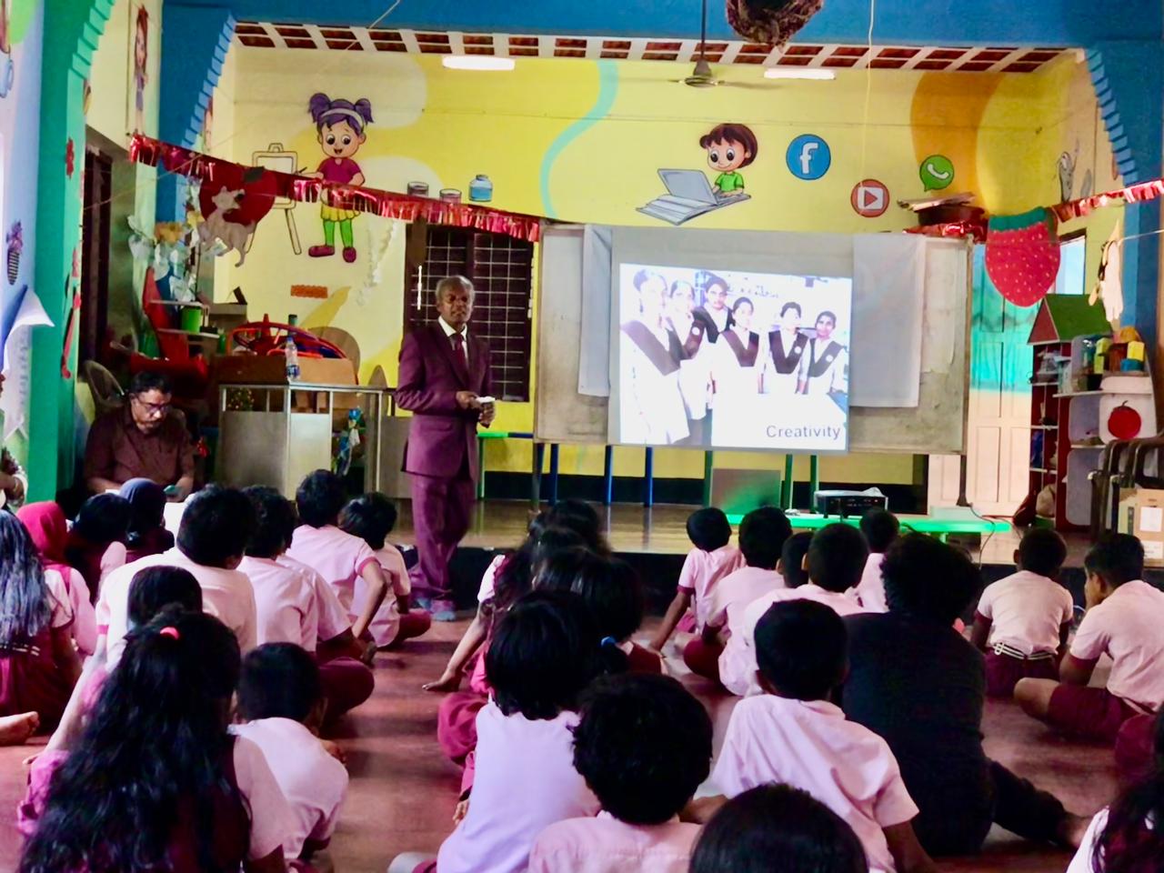 Workshop on Super Brain Yoga at Govt. L.P. School, Velleri, Ponnani, Malappuram Dist., Kerala state.